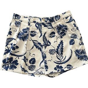 Vintage Polo Ralph Lauren 100% cotton Hawaiian Blue Floral Shorts Mens 34 EUC